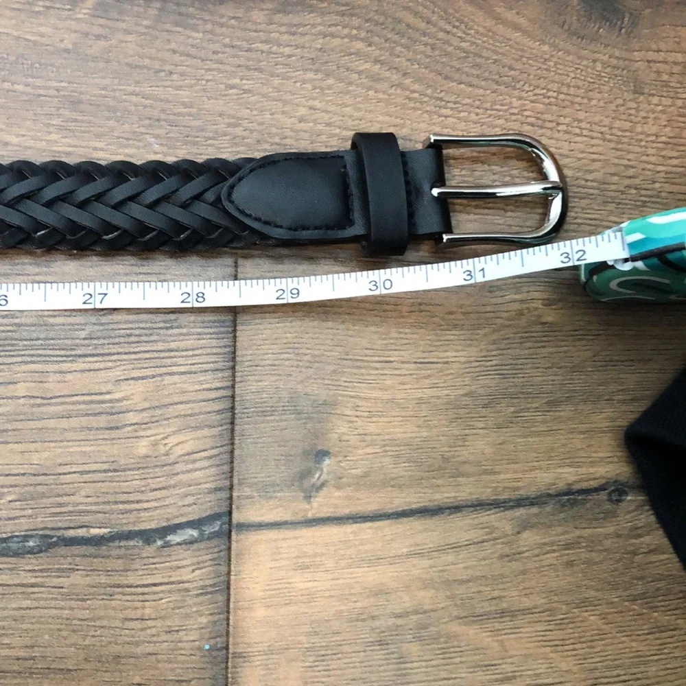 4 Boys Striped and Braided Belts Set, various sizes